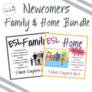 Preview of ESL Beginners Lessons: Family & Home Bundle