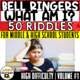 Bell Ringers | 50 Hard Riddles Brain Teasers | For Teens |