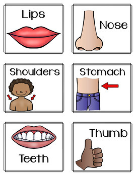 ellesl body parts flashcards worksheets ell esl