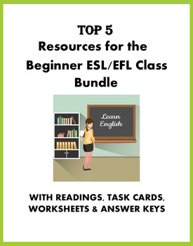 Preview of ESL Beginner Bundle: TOP 5 Resources @35% off! (EFL / ELL)