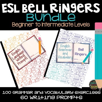Preview of ESL Bundle: Bell Ringers and Writing Prompts Journals