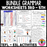 ESL Bundle Grammar Worksheets | English Language Learners 