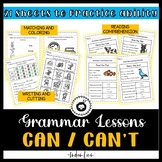 ESL CAN / CAN'T verb for practising ability Worksheet Booklet