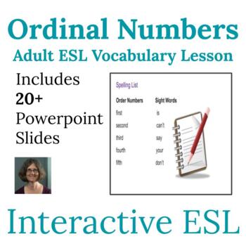 adult esl ordinal numbers teaching resources teachers pay teachers