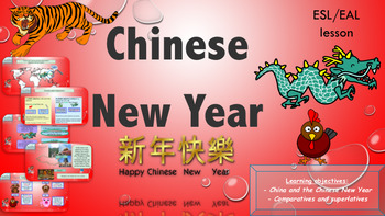 Preview of ESL Chinese New Year interactive activities with vocabulary and grammar