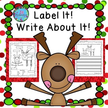 Preview of ESL Christmas Writing December Activities Kindergarten, First Grade 2nd Grade