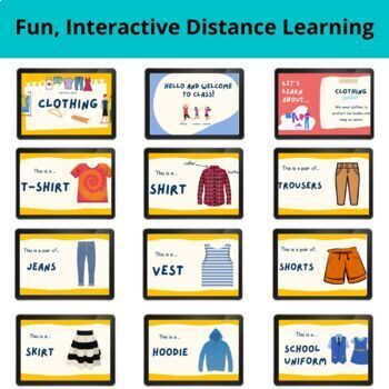 Clothes ESL Printable Picture Dictionary Worksheets