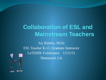 Preview of ESL Collaboration With Mainstream Teachers