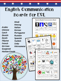 ESL Communication Boards in 20 languages