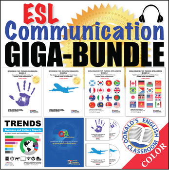 Preview of ESL Communication Giga Color Bundle ESL ELL Newcomer