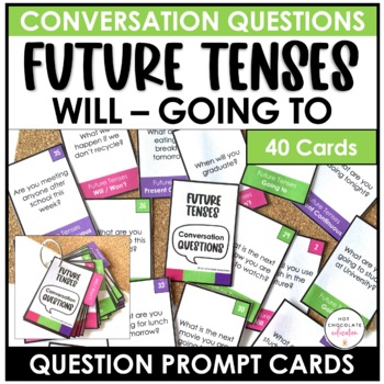 Preview of ESL Conversation Cards - Future Tenses