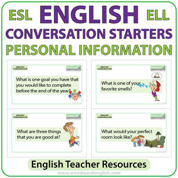 Preview of ESL Conversation Starters - Personal Information