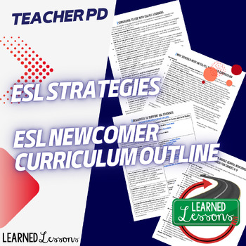 Preview of ESL Curriculum ESL Activities ESL Newcomer Activities Teacher PD FREE