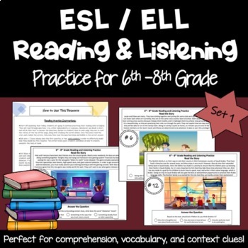Preview of ESL Curriculum and Activities for Reading and Listening Skills