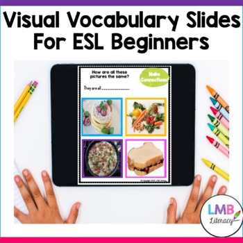 Preview of Digital ESL Beginner Activity Slides for Google Classroom