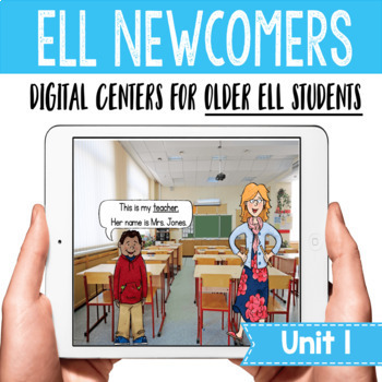 Preview of ESL Distance Learning for ELL Newcomers {Unit 1}