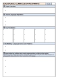 ESL/EAL/EFL Topic/Thematic Curriculum Planning Template