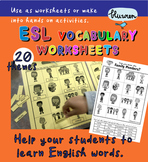 ESL/ EAL Thematic Vocabulary Worksheets
