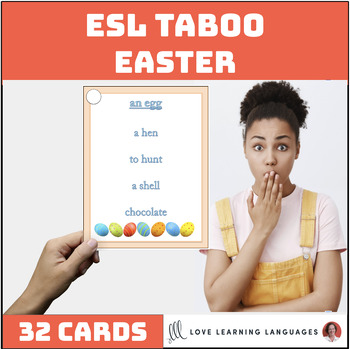 Esl Ell Easter Theme Taboo Game Tpt