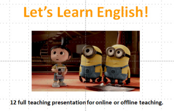 Preview of ESL. EFL. 12 Teaching Presentations. Beginner to High Intermediate.