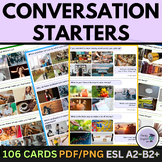 ESL EFL ELA Warm-up Cards Conversation Starters Speaking a