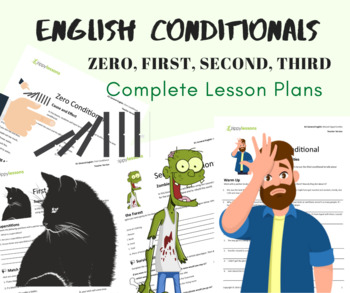 Preview of ESL/EFL English Conditionals (Zero, First, Second, Third) - Lesson Plan Bundle