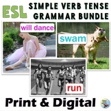 ESL Newcomers ESL Beginners English Grammar Verbs Bundle Print & Digital