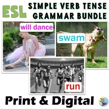 Preview of ESL Beginners Activities English Grammar Verbs Bundle