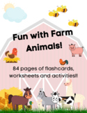 ESL/EFL Farm Animals Activity Package!!! - 84 pages