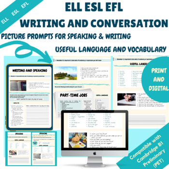 Preview of ELL ESL EFL WRITING AND CONVERSATION B1 B2