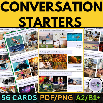 Preview of ESL EFL Warm-up activity Conversation Starters Speaking and Vocabulary