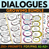 ESL ELA Dialogue Prompts Newcomers A1 A2 B1 Growing Bundle