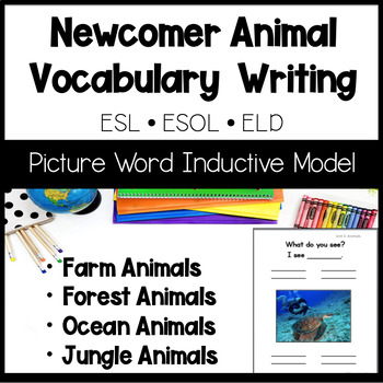 Preview of ESL ELD Animal Vocabulary Writing Picture Word Inductive Model (PWIM)