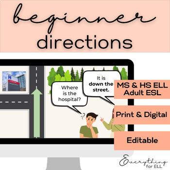 Preview of ESL-ELD Beginner & Newcomer (A1) | Asking & Giving Directions