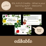 ESL & ELD Credits - What is your learning style? - Welcome