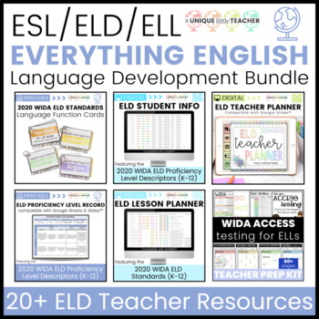Preview of ESL / ELD / ELL Everything English Language Development BUNDLE