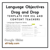 ESL ELD Language Objectives Template Drag and Drop Google Slides