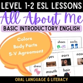 ESL ELD Lessons for Newcomers - Back to School - All About Me