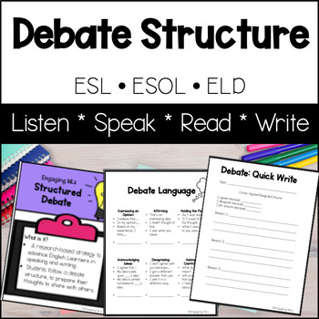 Preview of Debate Language for Active Participation of ELs and MLs