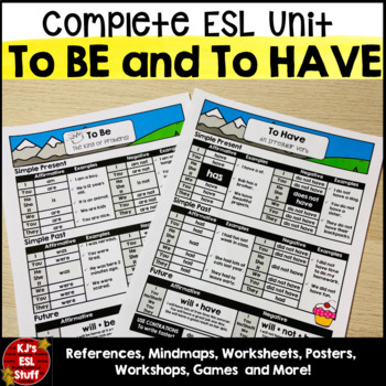 Preview of ESL ELL Grammar: Present Simple - Verb to Be and to Have