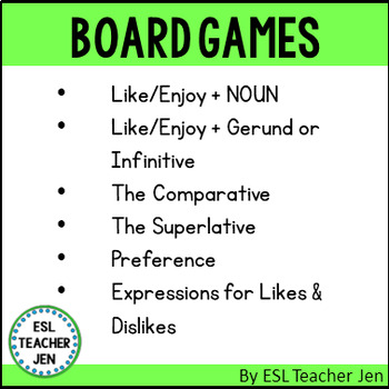 ESL Likes & Dislikes Board Game [Updated]