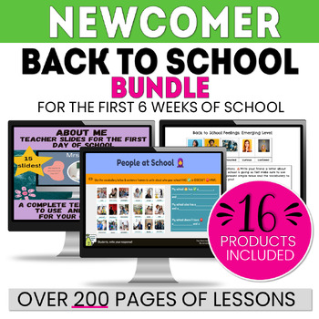 Preview of ESL Newcomer Bundle - Back to School - ELL - Project Included