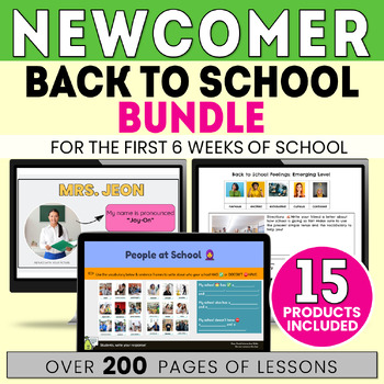 Preview of ESL Newcomer Bundle - Back to School - ELL - Project Included