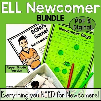 Preview of ESL - ELL Newcomer Bundle of Beginner Curriculum Activities  PDF Digital Older