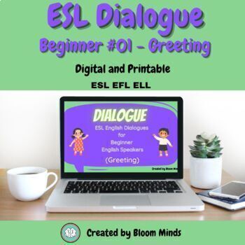 Preview of ESL ELL Newcomer Conversation Dialogue - greeting, introduction, nationality