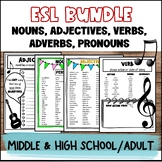 ESL ELL Newcomer Parts of Speech Activity for Middle & Hig