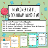 ESL ELL ELD Newcomer Digital Vocabulary 5 Unit Bundle #1 f