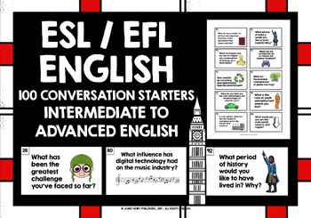 Preview of ESL ENGLISH CONVERSATION STARTERS #2