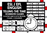 ESL ENGLISH TELLING TIME DOMINOES #2