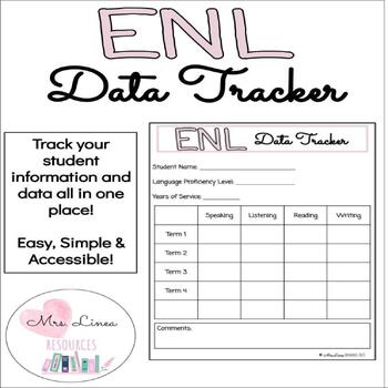 Preview of ESL/ENL Data Goal Tracker FREEBIE